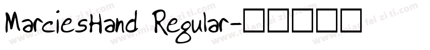 MarciesHand Regular字体转换
